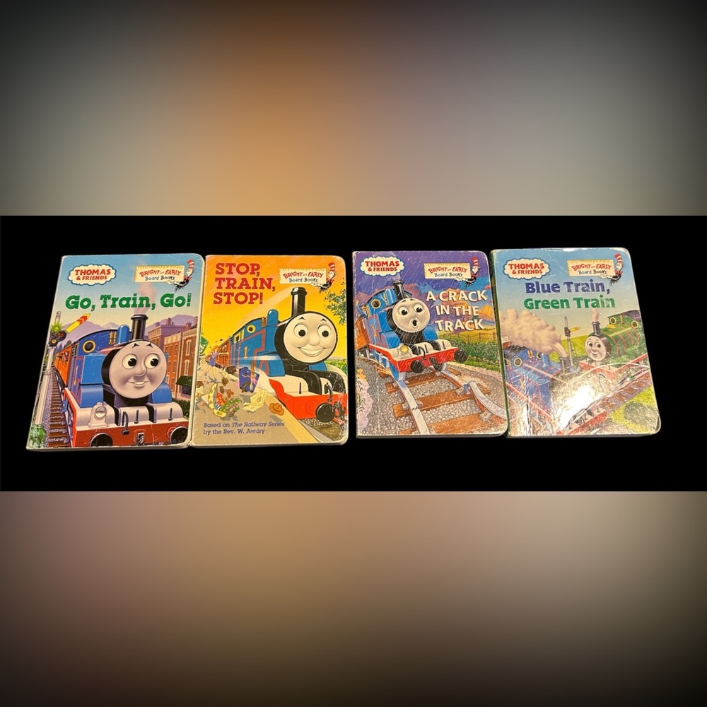 Thomas and friends bright and early board books. Pack of 4 titles. Wear with age